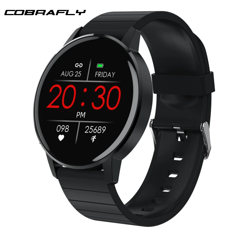 Смарт часы Cobrafly T4 Pro для мужчин и женщин спортивные водонепроницаемые с круглым