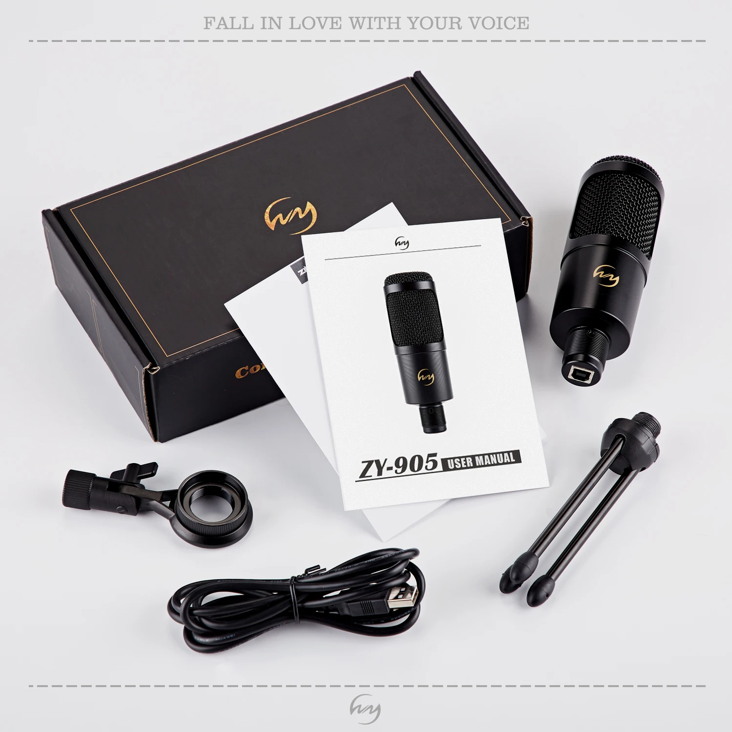 Usb микрофон для компьютера, игр, чата, микрофон с подставкой, штатив, металлический проводной микрофон для речевых игр, конденсаторный микрофон для ПК
