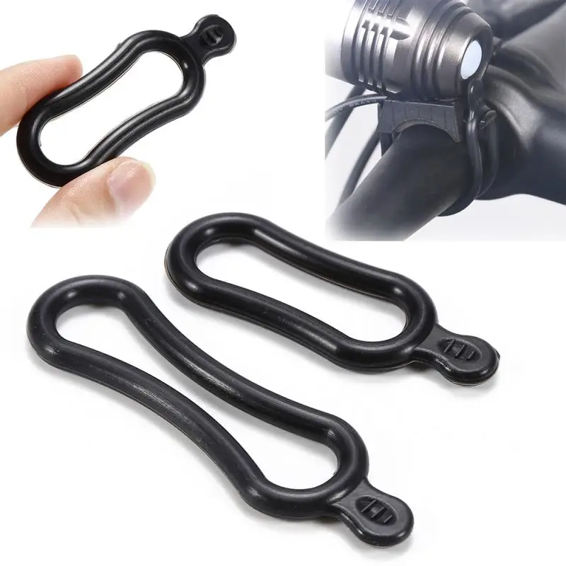 

Band Ring for LED Headlamp Bicycle Light Fastening 2 Size Ring Bicycle Headlight Silicone Strap