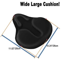 bicycle shock absorbing saddle cushion cover mountain bike wide large breathable memory sponge silicone cushion saddle cover