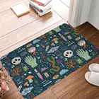 Придверный коврик с черепом, прямоугольная мягкая напольная ковровая дорожка для спальни, прихожей, домашний коврик, дверной коврик, пылезащитный коврик для ванной на Хэллоуин