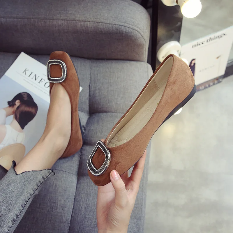 

SNURULANWomen Flats 2020 New Spring Shoes Women Casual Multicolor All Seasons Ballet Slip On Flats Loafers Shoes Woman