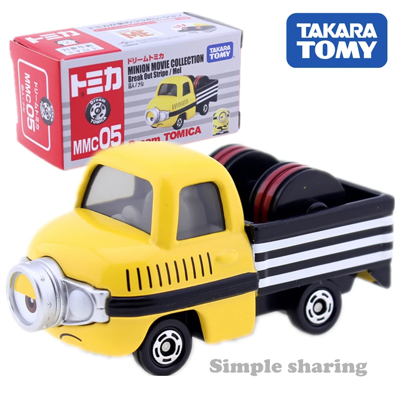

Takara Tomy Dream Tomica MMC05 Minion Movie Collection Prisoner Mel Car Hot Pop Kids Toys Motor Vehicle Diecast Metal Model