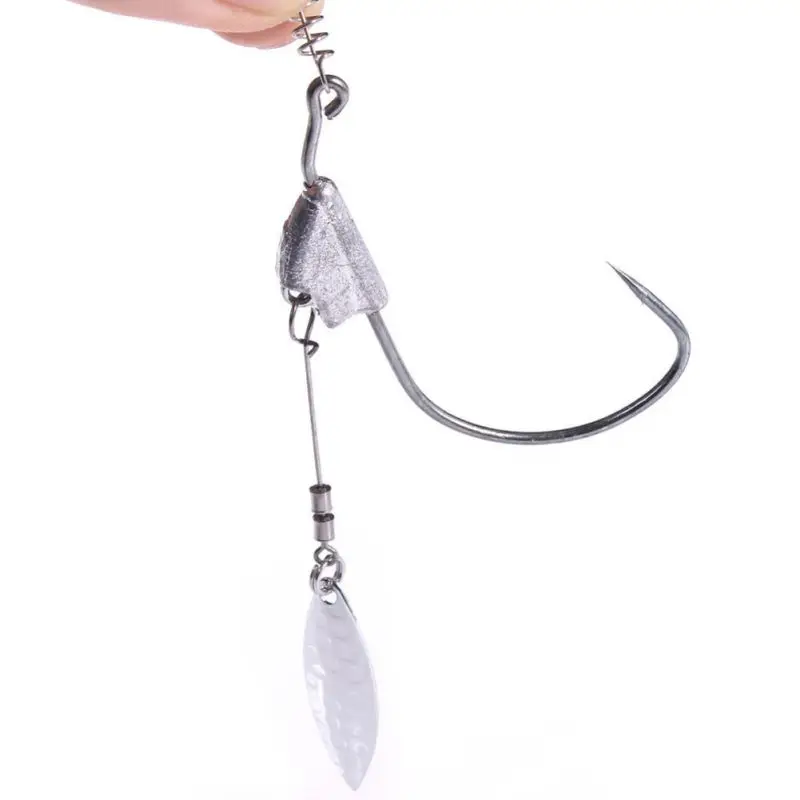 

NEW 2020 5 Pcs Spring Pin Sequin Crank hook 3.5G-7G Rock Fishing Table Fishing Sea Fishing Luya Accessories