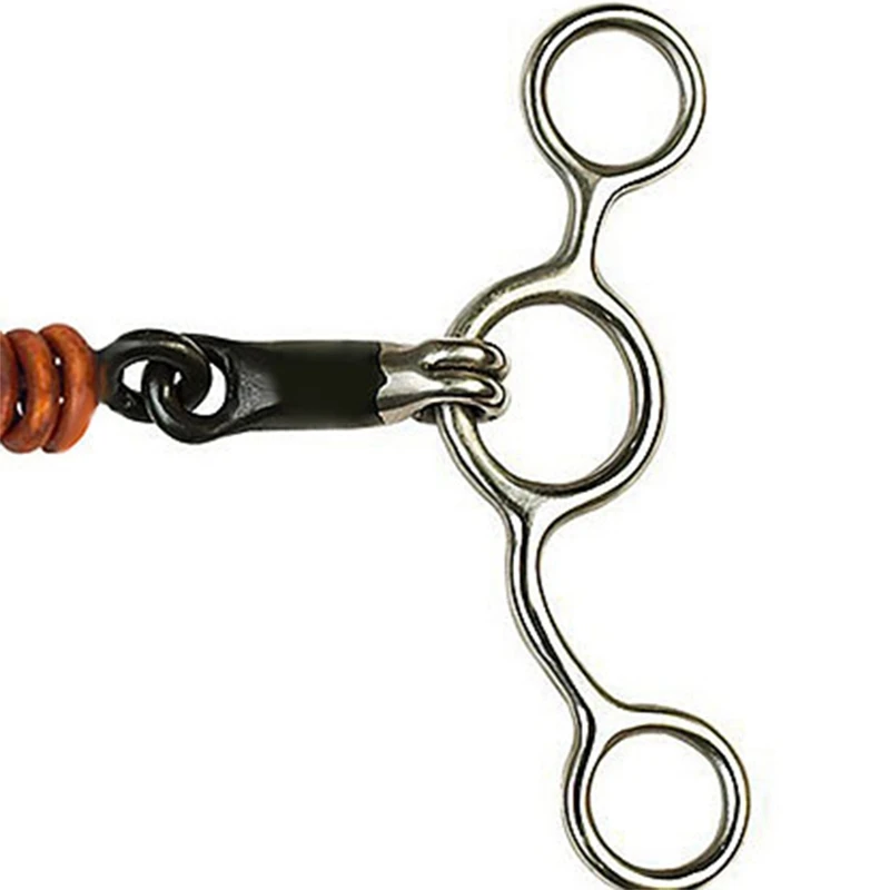 

New Horse Bit Stainless Steel Horse Mouth Riding Racing Equipment Double Jointed Mouth Bit Equestrian Decoration Accessory