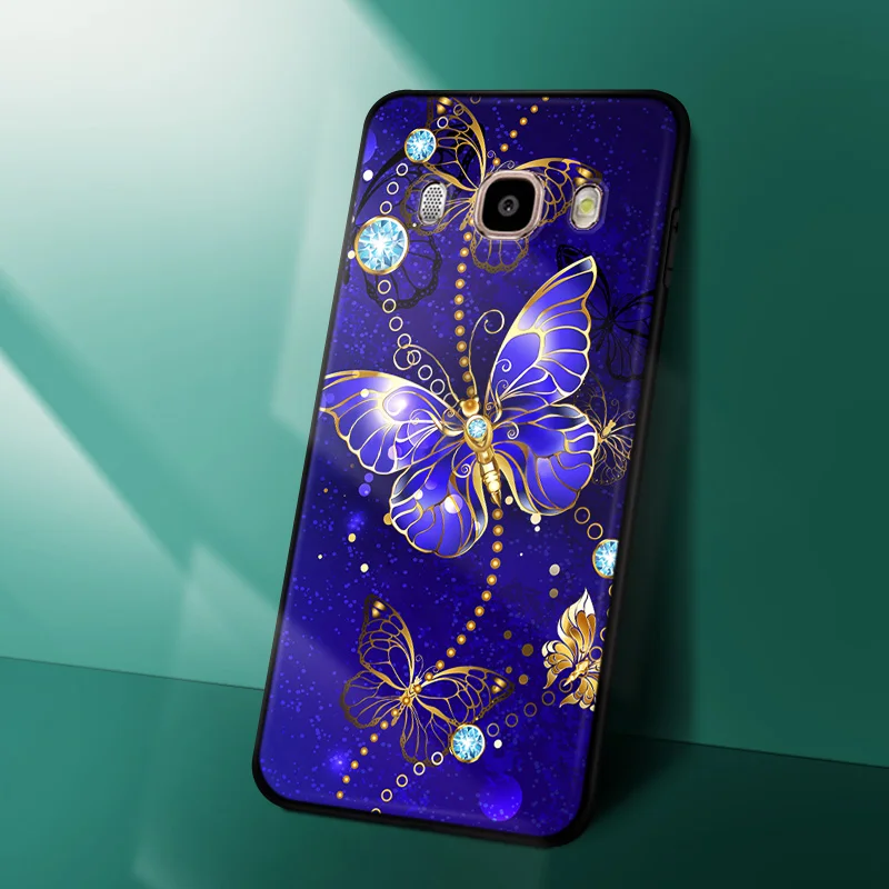 Чехол-накладка для Samsung J7 2016 черный силиконовый матовый ТПУ бампер Galaxy J4 Plus 2018 J6 J1