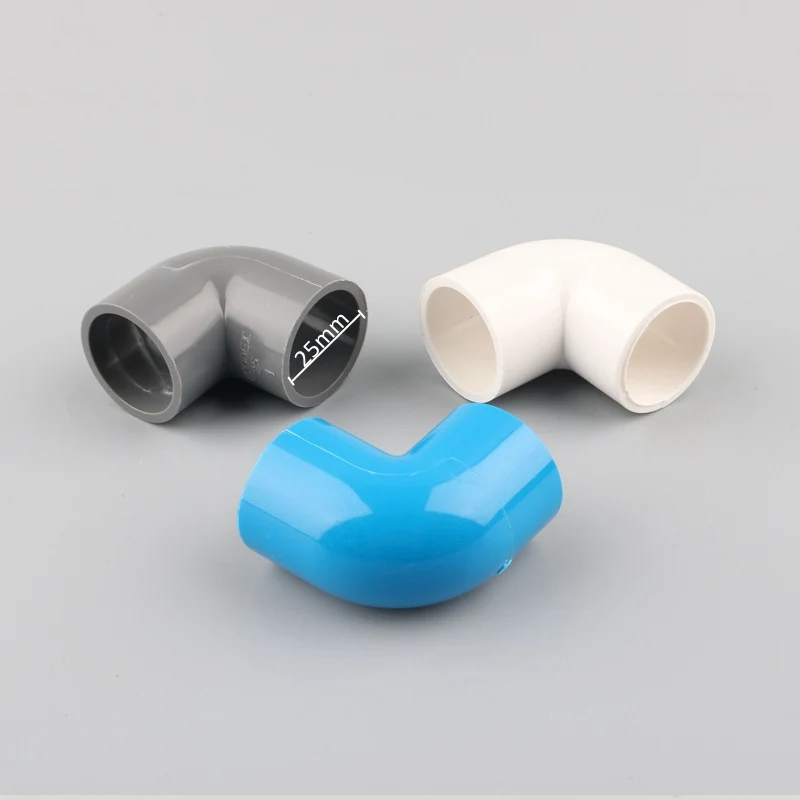8 шт. ПВХ 90 градусов равный локоть дренажная труба адаптер соединитель для сада