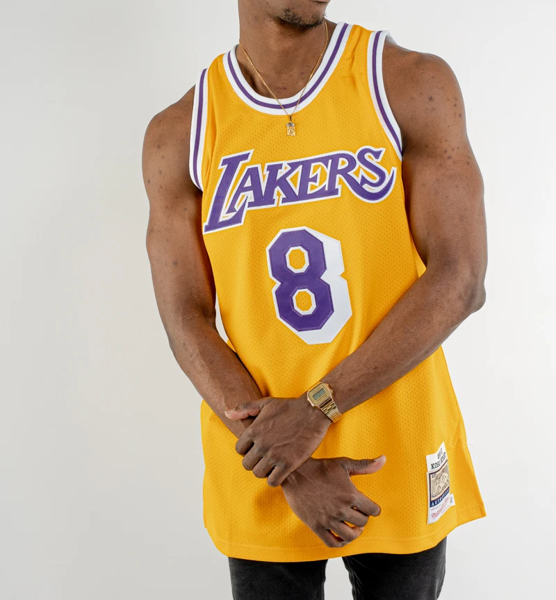 

Mens New American Basketball Clothes #8 Bryant European Size Ball Pants T Shirts Cool Tops Loose Cloth