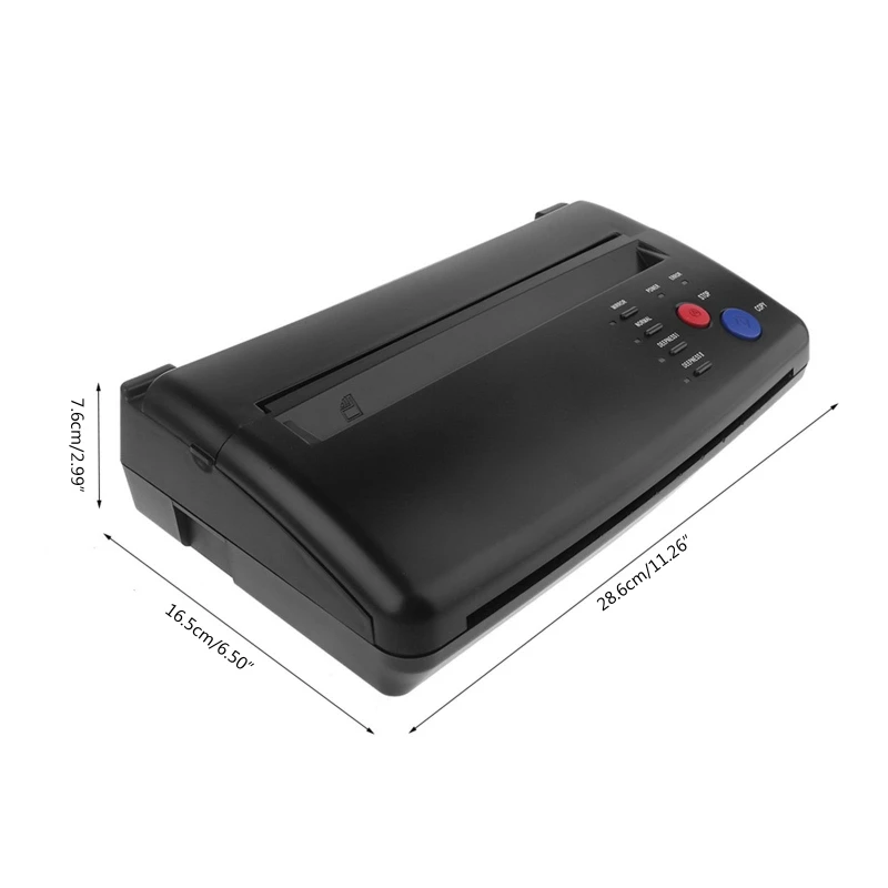 

X7JA US Plug Professional Black Tattoo Transfer Machine Thermal Printer Copier
