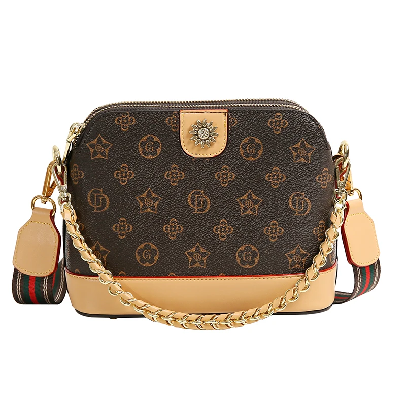 

Hot Sale Vintage Floral Prints Crossbody Bag for Women Luxury Handbags Women Bags Designer Genuine Leather Handbags Sac Luxe Cc