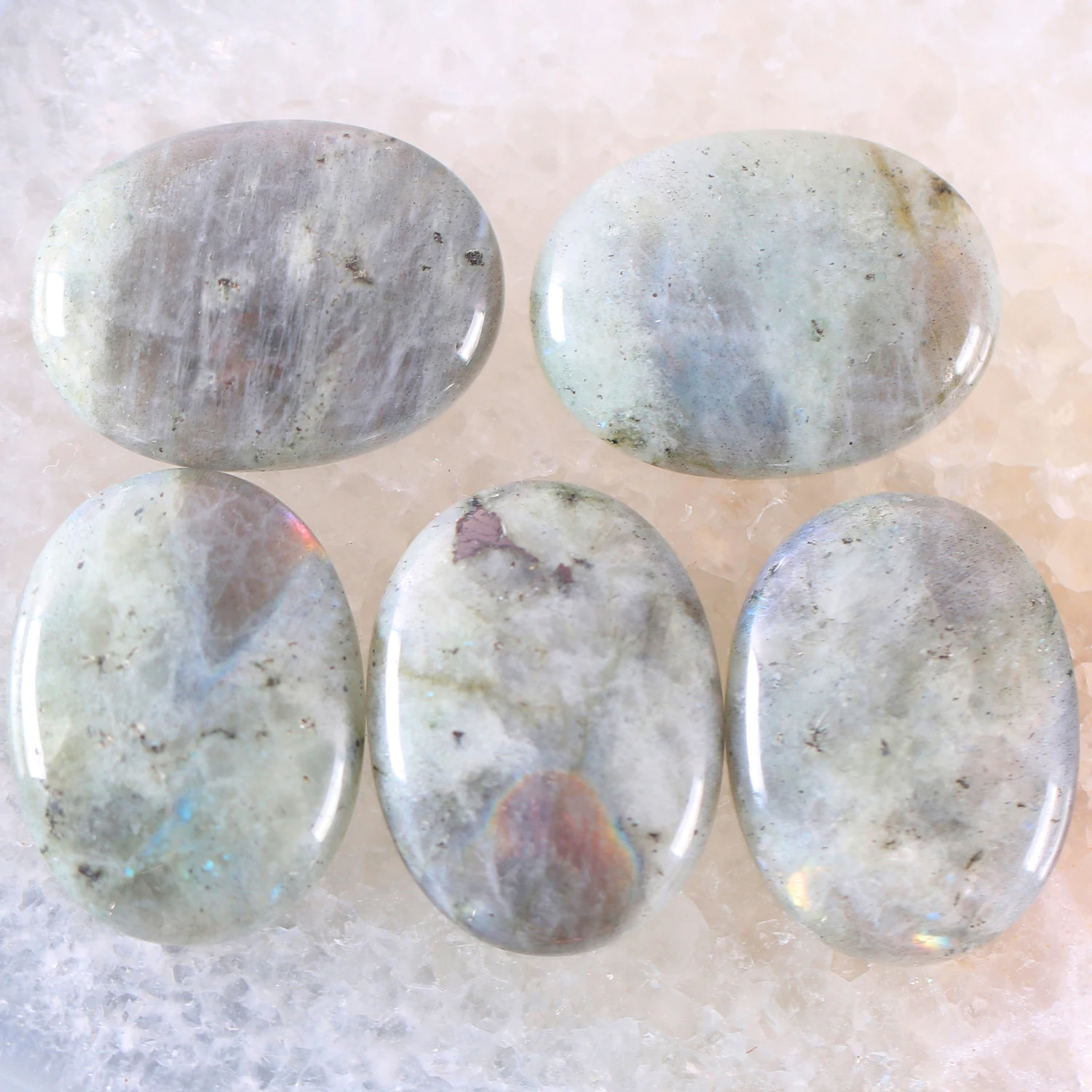 Кабошон кабошон 30x40 мм овальная бусина натуральный драгоценный камень серый Луна