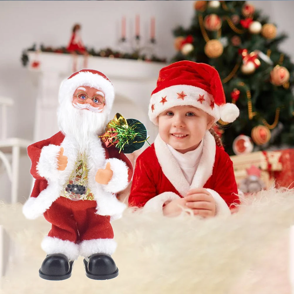 Новые рождественские украшения электрический с качающейся головой танцевальная