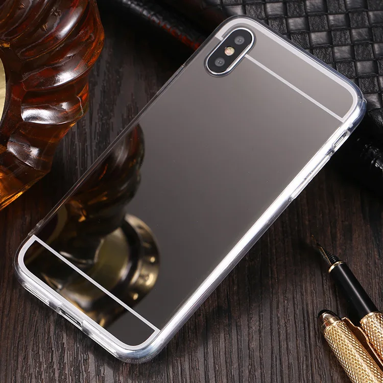 ТПУ чехол с зеркальной поверхностью для samsung A10 A20 A30 A40 A50 A6 A7 A8 A9 J4 J6 для Galaxy S8 S9 S10 плюс S10e Note9 8 S7 Edge чехол