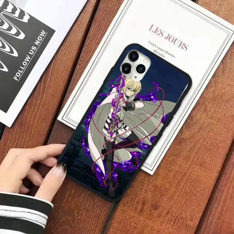 

Owari no seraph mikaela anime Phone Case for iPhone 11 12 pro XS MAX 8 7 6 6S Plus X 5S SE 2020 XR