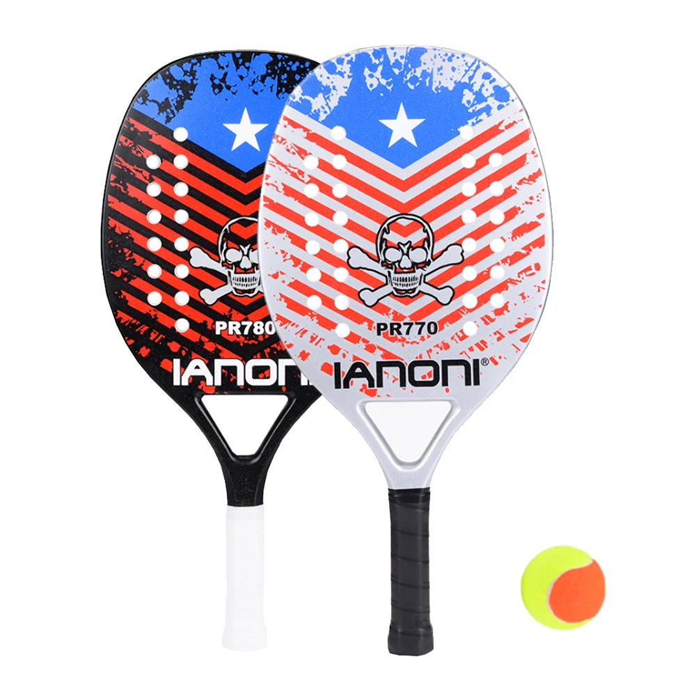 Пляжная Теннисная ракетка из углеволокна и стекловолокна EVA профессиональная