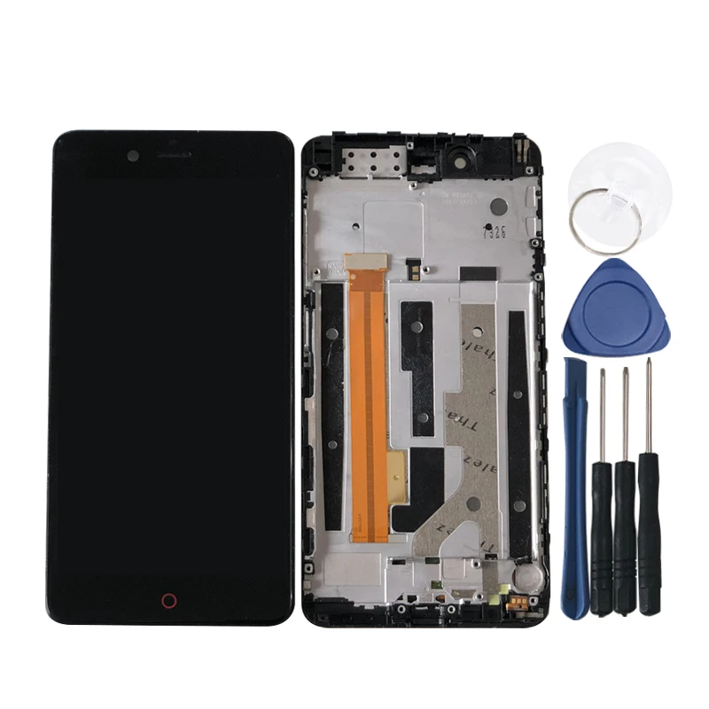 M& Sen для 5," zte Nubia Z17 Mini NX569J NX569H ЖК-дисплей+ сенсорная панель дигитайзер с рамкой для zte Z17 Mini