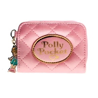 pink quilted women wallets female coins purse 6717