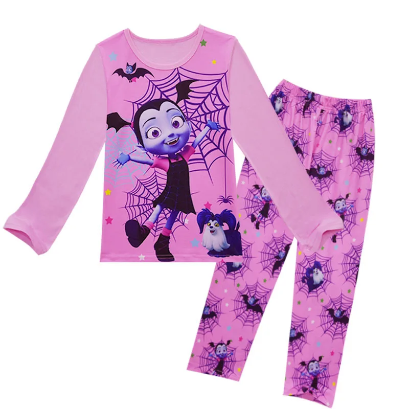Детские пижамные комплекты для девочек; Пижама vampirina; детская пижама; Пижама vampirin; одежда для сна; домашняя одежда; детская пижама с героями мультфильмов; комплект одежды на Хэллоуин