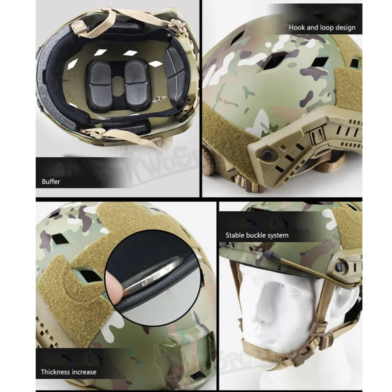 

Outdoor Airsoft CS Game Helmet Fast Ops Core Helmet Safety Helmet Paintball Head Protector New Tactical Protective