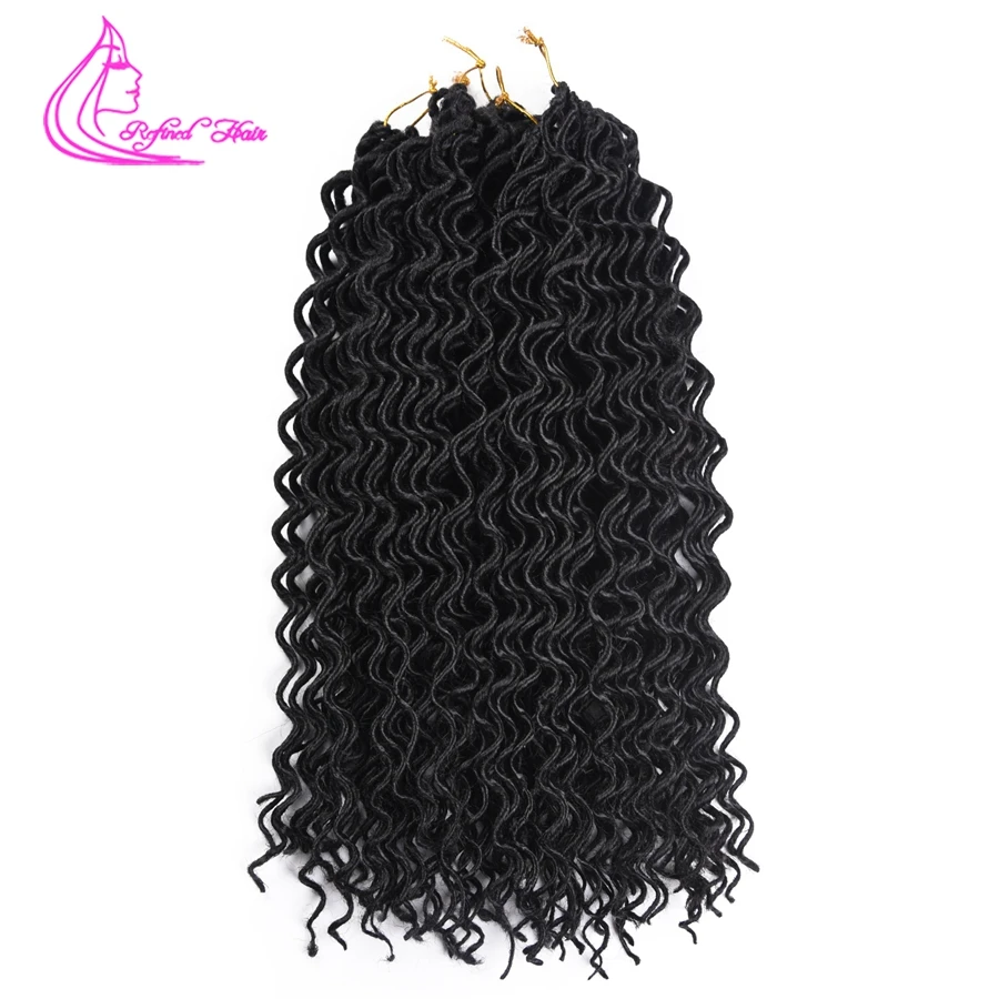 Рафинированный Уход за волосами 18 дюймов вязанные крючком на крючках косички