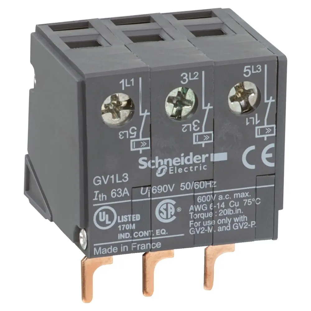 Módulo de Limitador de Corrente Gv1l3 Tesys Gv2 na Montagem do Dispositivo Gv1-l3