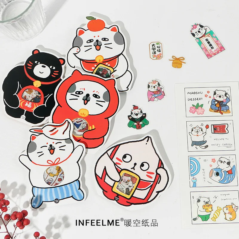 40 шт./упак. Kawaii Cat Japanese Decoration стикер для канцелярских товаров Diy Ablum дневник в стиле