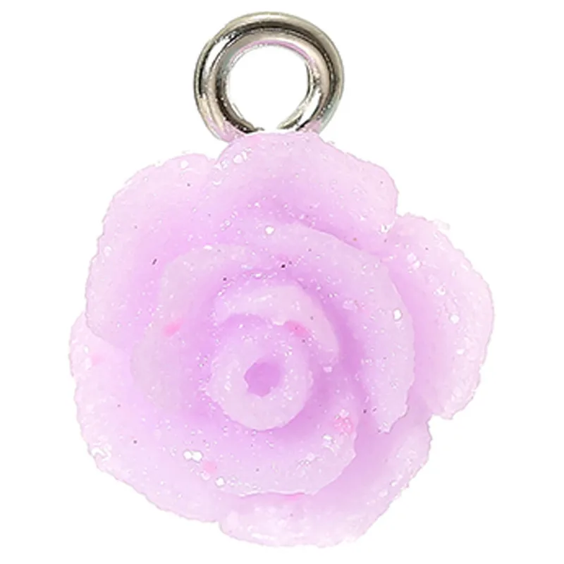 Подвески-шармы для ювелирных изделий женские фиолетовые синие с эмалью красная