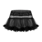 Трусы мужские, сексуальное нижнее белье, мини-юбка-пачка, сексуальное нижнее белье для геев, мягкая прозрачная юбка с оборками для косплея, ночного клуба, трансвестита