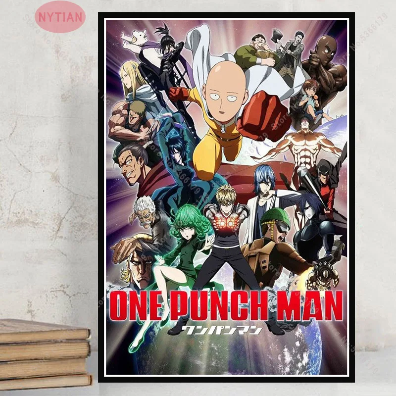 NT966 One Punch Man классические кино комикс в стиле японского аниме картина маслом