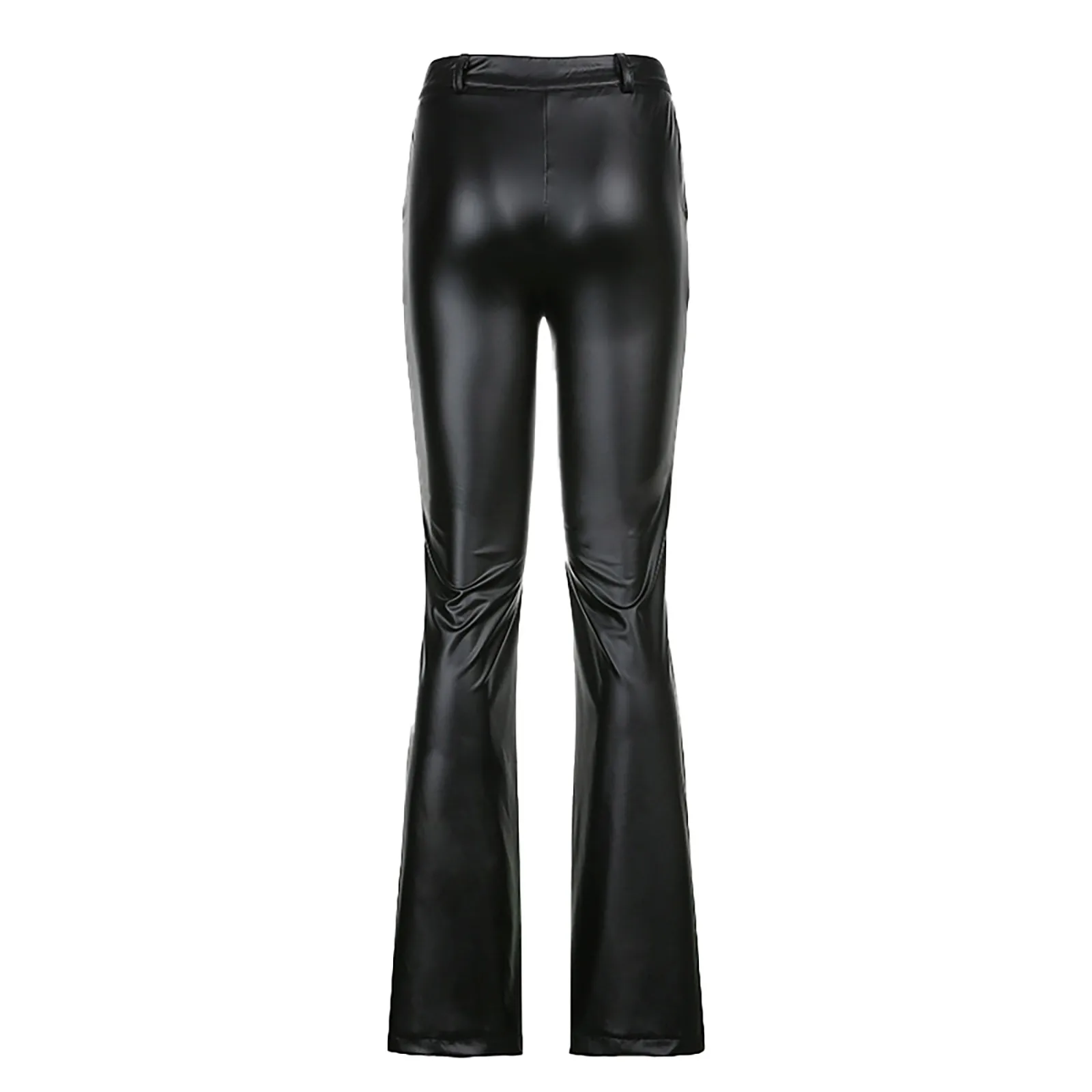 

Woman Pants 2021 New Design Womens Solid High Waisted Pocket Wide Leg Pants Straight Baggy Trousers