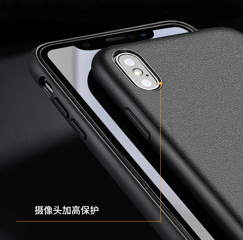 Роскошный чехол для IPhone 11 pro 7 8 Plus X XS Max XR кожаный чехол пуховая чистая зернистая задняя крышка для смартфона корпус из натуральной воловьей кожи