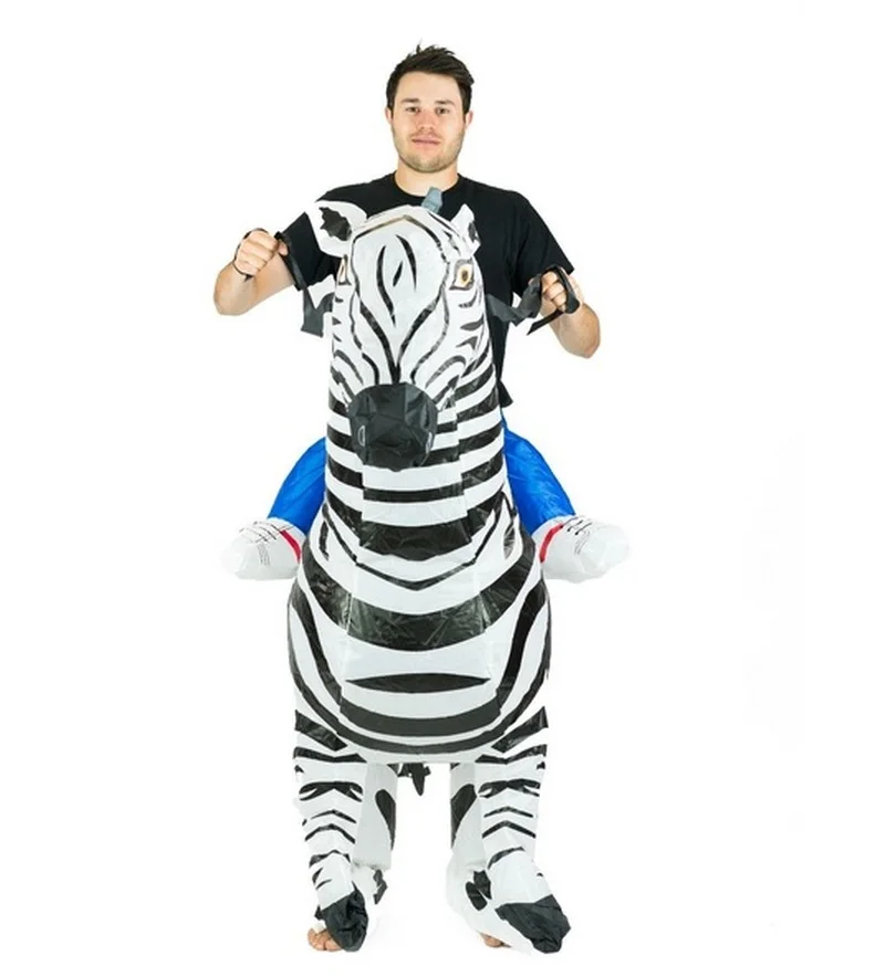 

Inflatable Zebra Mascot Costume Cosplay Party Game Dress Outfits Clothing Advertising Carnival Halloween Easter Festival Adults