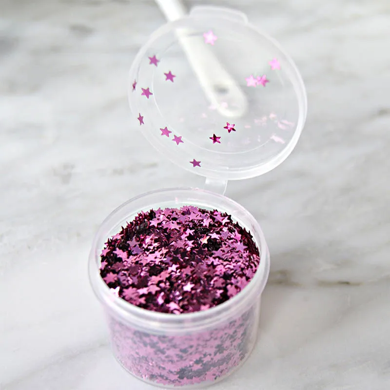 3 мм Лазерная блесток пятиконечная звезда Diy принадлежности для рукоделия