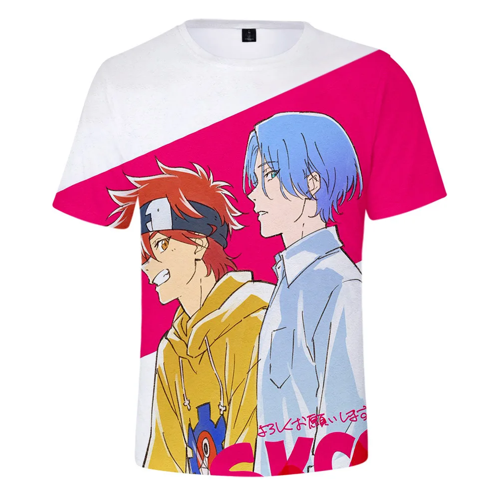 

Новинка 2021, летняя футболка SK8 the infinity с 3D принтом, модная повседневная мягкая футболка с коротким рукавом, женская/Мужская/детская повседнев...