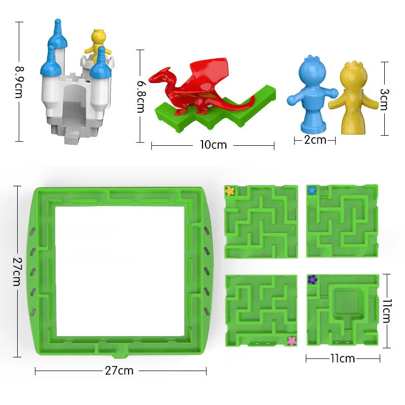 

Children Puzzle Sleeping Beauty Castle Maze Game Board Game Space Imagination Parent-child Maze Chess Thinking Logic Toys