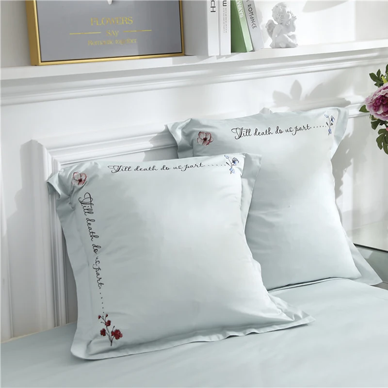 Комплект постельного белья из египетского хлопка с классической вышивкой | Дом и