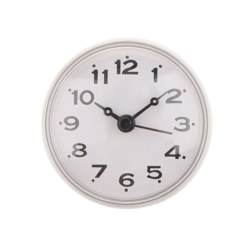 

MagiDeal Silicone Waterproof Kitchen Bathroom Bath Shower Suction Cup Clock for Bathrooms Kitchen -White