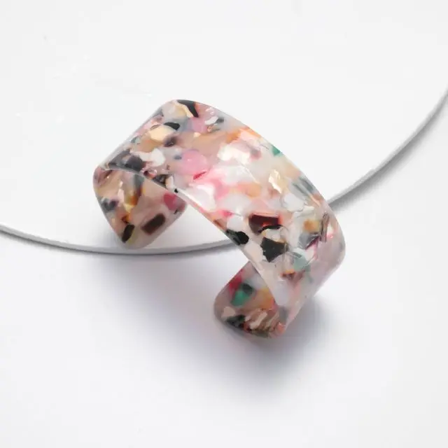 Новое поступление акриловый браслет из черепаховой черепахи Женский Открытый