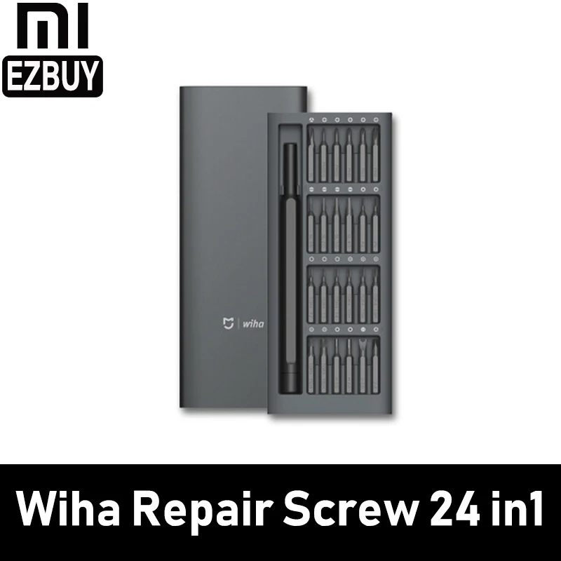 Xiaomi Wiha винт 24 in1 прецизионных ремонтных инструментов драйвер комплект 60HRC