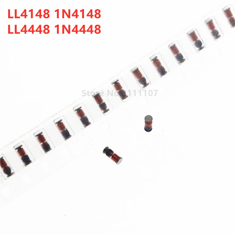 100 шт./лот LL4148 4148 LL34 коммутационный диод SMD маленький сигнал 1N4148 IN4148|Диоды| |