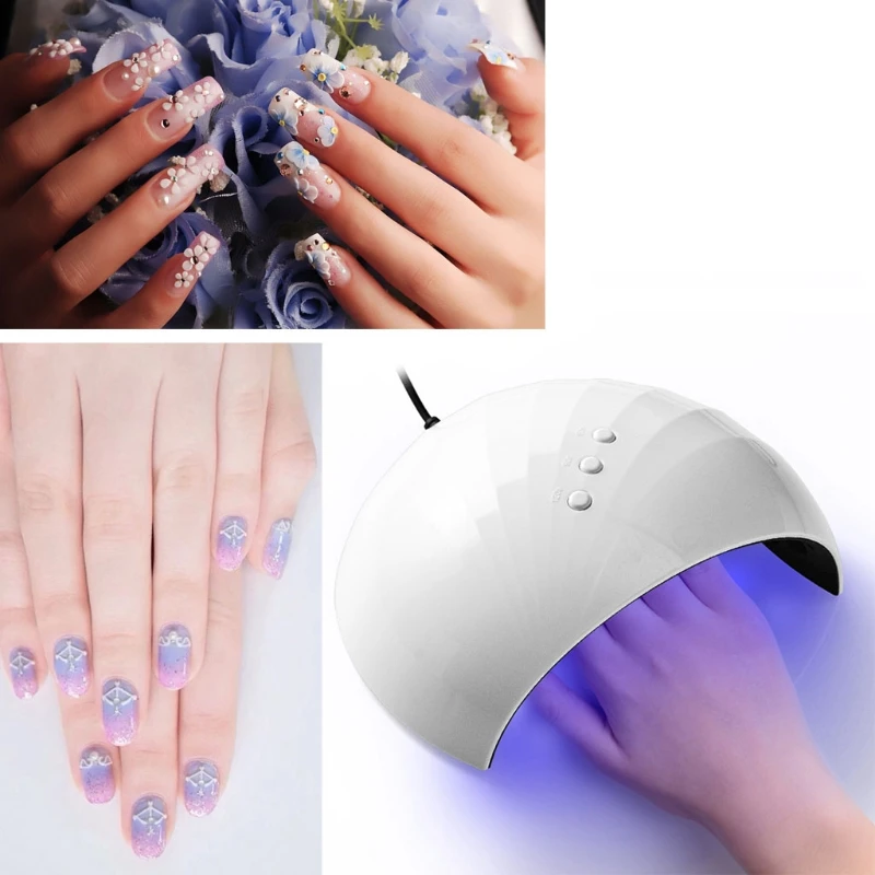 

36W UV Dryer UV Resin Fast UV Curing Lamp 30s 60s 90s Timer Nail Art Manicure Gel Dryer USB Charge Jewerly Making Tools