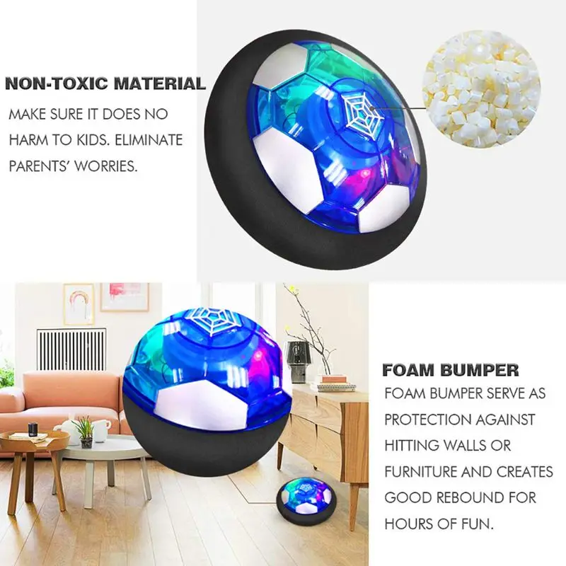 

Electric USB Charging Air Power Football Toys Suspension Hover Soccer Kids Play