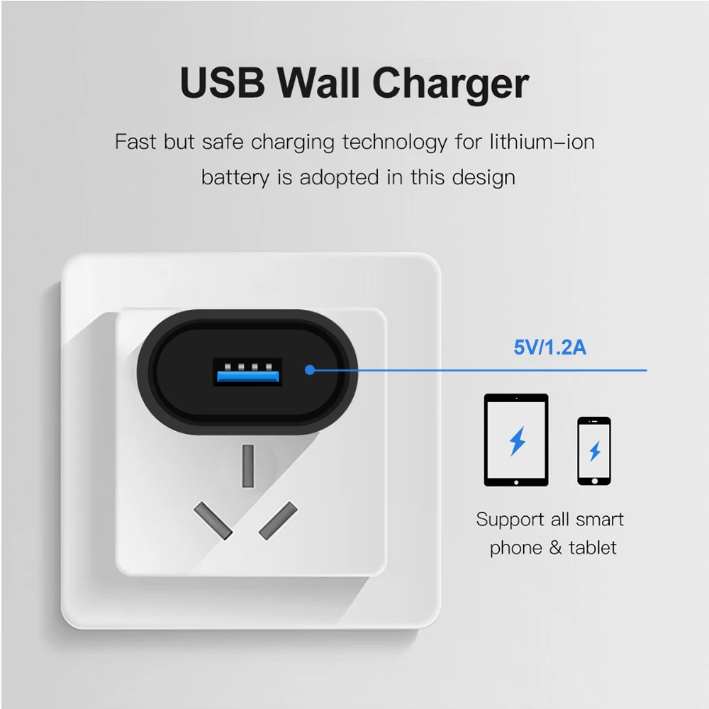 PUJIMAX 5V 1.2A USB настенное/дорожное зарядное устройство портативное для мобильного
