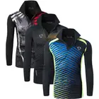 Мужская Уличная футболка Jeansian из полиэстера с длинным рукавом, футболка, Повседневная пляжная летняя футболка-поло, 3 упаковки