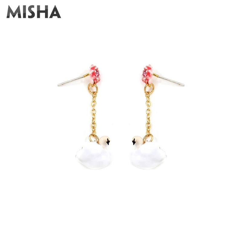 MISHA новые серьги для женщин и девушек ручная работа эмалированные глазурные в