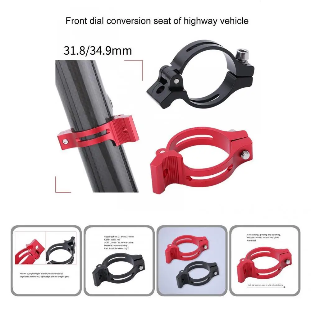 

Heavy Duty Aluminum Alloy Bike Front Derailleur Adapter Clip for Refit