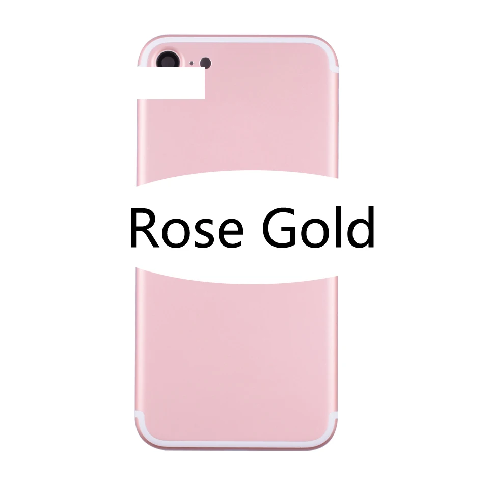 4," для 7 7G Coque Крышка батарейного отсека задняя крышка корпуса для iphone7 Корпус Шасси средняя рамка Корпус задний Чехол - Цвет: 7G-Rosegold