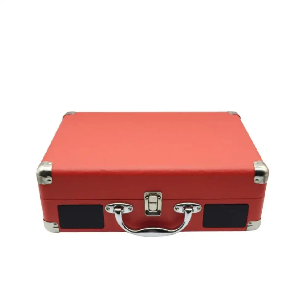 

Vintage 33/45/78 RPM bluetooth Portable Suitcase Turntable Vinyl LP Record Phone Player 3-Speed Aux-in Line-out 100-240V