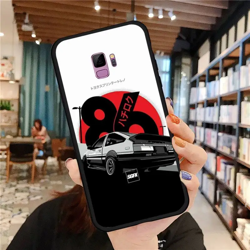 

Amine INITIAL D AE86 Phone Case For Samsung galaxy S 7 8 9 10 20 edge A 6 10 20 30 50 51 70 note 10 plus