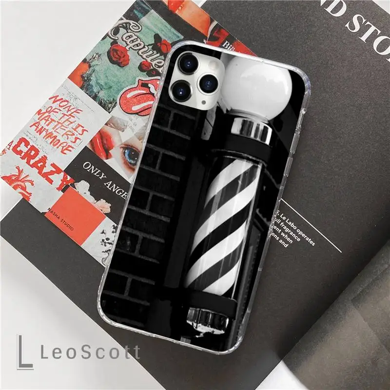 Barber Shop Hair Stylist tools Phone Case For iphone 12 5 5s 5c se 6 6s 7 8 plus x xs xr 11 pro max mini images - 6